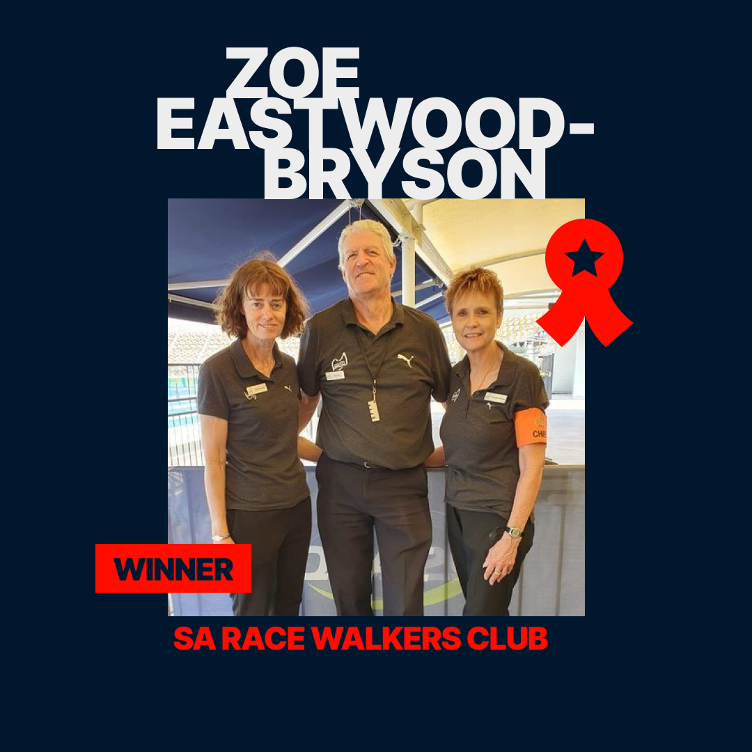 Zoe Eastwood-Bryson, SA Race Walkers Club