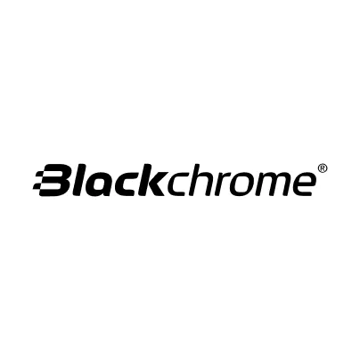 black chrome logo
